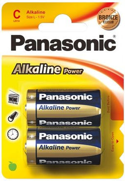 Goobay LR14 2-BL - Alkaline Batterijen - 50mm - Goud (2 stuks)