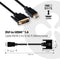 Club3D CAC-1210 - DVI naar HDMI Adapterkabel - UHD/3840 x 2160 @ 30 Hz - Zwart