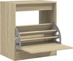 Schoenenkast 60x42x69 cm bewerkt hout sonoma eikenkleurig