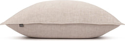 Zohome Kussensloop Lino - Kussenhoes van 80x80 cm - 1 stuk - 100% Katoen - Beige