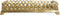 Snackdienblad DKD Home Decor Spiegel Ziverachtig Gouden Hars (33 x 24 x 6,6 cm) (2 Stuks)