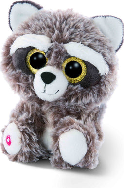 NICI Knuffel Wasbeer - Clooney - pluche - grijs - 15 cm - knuffeldier