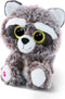 NICI Knuffel Wasbeer - Clooney - pluche - grijs - 15 cm - knuffeldier