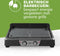 Princess 112254 - BBQ Tafelgrill - 2000W met 2 verwarmingszones - Zwart