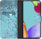 iMoshion Hoesje Geschikt voor Samsung Galaxy A52s / A52 (4G) / A52 (5G) Hoesje Met Pasjeshouder - iMoshion Design Softcase Bookcase - Blauw / Meerkleurig / Blossom