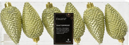 denappel kunststof d4h8 cm pstch 6st kerst