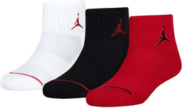 Jordan Jumpman Kwartersokken R78 - Sportief design - Wit/Zwart/Rood