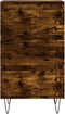 vidaXL - Dressoir - 40x35x70 - cm - bewerkt - hout - gerookt - eikenkleurig