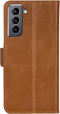 Dbramante1928 Galaxy S21 - Flip cover - Magneetsluiting en pasjesvakjes - Cognac