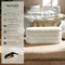 tectake® Altu - Gestoffeerde bank - Opbergruimte - Boucle beige