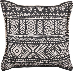 SIRVAN - Sierkussen set van 2 - Zwart - 45 x 45 cm - Katoen