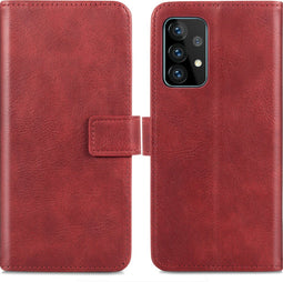 imoshion Hoesje Geschikt voor Samsung Galaxy A52 (4G) / A52s / A52 (5G) Hoesje Met Pasjeshouder - imoshion Luxe Bookcase - Rood