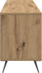 vidaXL - TV-meubel - Artisan - Eiken - 150x30x44,5 - cm - Bewerkt - Hout