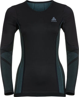 ODLO Performance - Fietsshirt - Lange mouw - Windshield - Dames - Zwart/Blauw