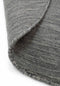 Vloerkleed MOMO Rugs Panorama Uni Rond Dark Grey Vloerkleed - 250 rond - Rond - Laagpolig,Rond Tapijt - Industrieel - Antraciet, Grijs