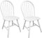 vidaXL - Eetkamerstoelen - 2 - st - massief - rubberwood - wit
