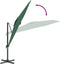 vidaXL - Zweefparasol - met - aluminium - paal - 300x300 - cm - groen