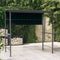 vidaXL - Prieel - met - dak - 220x110x200 - cm - crèmekleurig