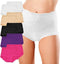 Figuur corrigerende slip - shapewear ondergoed - dames slips set van 2 - wit l/xl