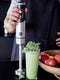 Staafmixer - 1000W - met turbo-functie - zwart zilver
