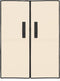 vidaXL - Schoenenkast - 60x28x90 - cm - stof - crèmekleurig