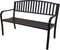 Pro Garden Tuinbank - 127x50x85 cm - Zwart - Metaal