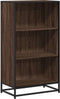 vidaXL - Boekenkast - 60x35x107,5 - cm - bewerkt - hout - bruin - eikenkleur