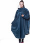Fuegobird - Poncho Regenponcho - Waterdicht met reflecterende details - Unisex Cyan
