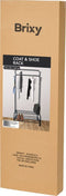 Brixy Kledingrek - Dubbel Kledingrek - Met Schoenenrek en Wielen - Zwart 163 x 110 x 35 cm