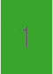 Printer Labels Apli Green 20 Sheets 210 x 297 mm
