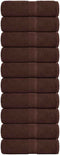 vidaXL - Gastendoekjes - 10 - st - 30x50 - cm - 360 - g/m² - 100% - katoen - bruin