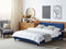 FITOU - Tweepersoonsbed - Donkerblauw - 160 x 200 cm - Fluweel