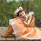 Great Pretenders Verkleedkledij Woodland vossenjurk met hoofdband - Oranje - Maat 3-4 jaar