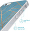 imoshion Hoesje Geschikt voor iPhone SE (2016) / 5 / 5s Hoesje Siliconen - imoshion Design hoesje - Blauw / Meerkleurig / Goud / Blue Graphic