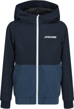 JACK & JONES JUNIOR JJERUSH BLOCKING HOOD BOMBER NOOS JNR - Jongens Jas - Water- en windafstotend - Navy (152)