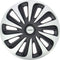 Michelin Wieldoppen 15 inch - NVS - zilver/zwart (set van 4)