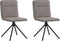 vidaXL - Eetkamerstoelen - draaibaar - 2 - st - stof - taupe