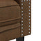 vidaXL - Tweezitsbank - Chesterfield-stijl - met - bolsters - kunstsuède - bruin