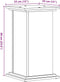vidaXL - Plantenstandaard - 33x33x60 - cm - bewerkt - hout - oud - houtkleurig