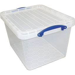 Really Useful Box opbergdoos 40 l, nestbaar, transparant 3 stuks