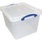 Really Useful Box opbergdoos 40 l, nestbaar, transparant 3 stuks