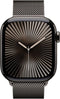 Apple Watch Series 10 - Smartwatch - 46mm GPS + Cellular Titanium Milanese band S/M Grijs