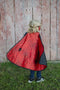 Den Goda Fen Verkleedkledij Spin/Vleermuis - Omkeerbare cape - 110-116cm - 4-6 jaar - Multi