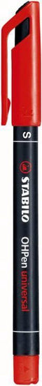 STABILO OHPen - Permanent - Superfine 0,4 mm - Rood - per stuk