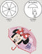 Disney Minnie Mouse - paraplu - voor kinderen - rood - D71 cm