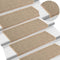 vidaXL - Trapmatten - zelfklevend - 15 - st - 65x21x4 - cm - donkerbeige