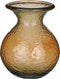 Mica Decorations Verdal Vaas - 20x20x24 cm - Glas - Donkergeel