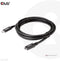 Club 3D CAC-1529 - USB Gen1 Type-C Extensie kabel - 5Gbps 60W (20V/3A) 4K60Hz - Zwart (2m)