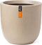 Capi Europe - Bloempot bol Waste Smooth NL - 43x41 - Terrazzo beige - Opening Ø35 - Bloempot voor binnen en buiten - Levenslang garantie - Breukbestendig - 100% Recyclebaar - CO2 Neutraal geproduceerd - KTB933