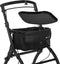 Aluminium Rollator Aktiv - Binnenrollator - Opvouwbaar 360° wielen - Zwart